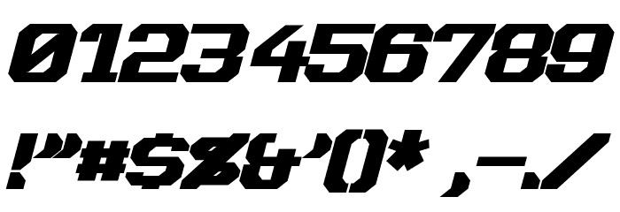 Dynotherm Bold Italic Font OTHER CHARS