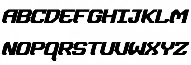 Dynotherm Bold Italic Schriftart Groß