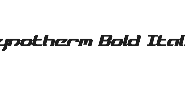 Dynotherm Bold Italic Logo