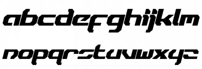 Dynotherm Bold Italic Caratteri MINUSCOLO