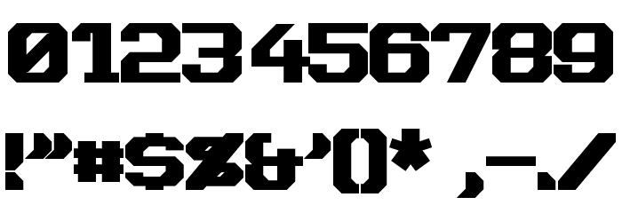 Dynotherm Bold Font OTHER CHARS