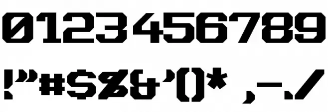 Dynotherm Font OTHER CHARS