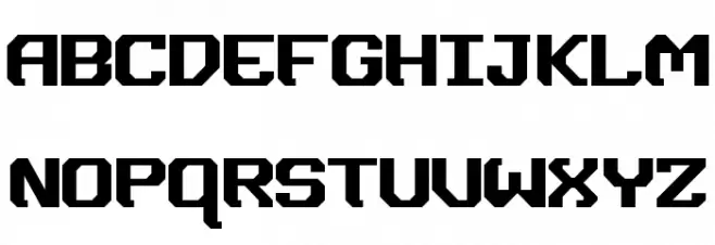 Dynotherm Font UPPERCASE
