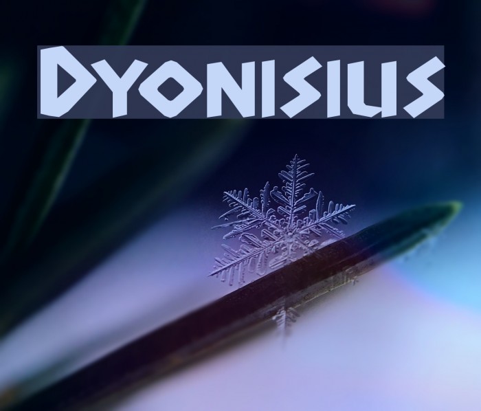 Dyonisius Font examples
