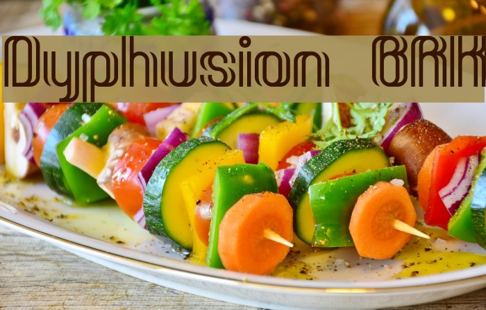 Dyphusion BRK Font examples