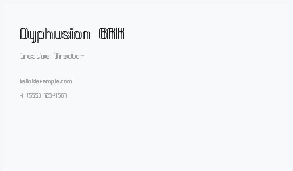 Dyphusion BRK Business Card