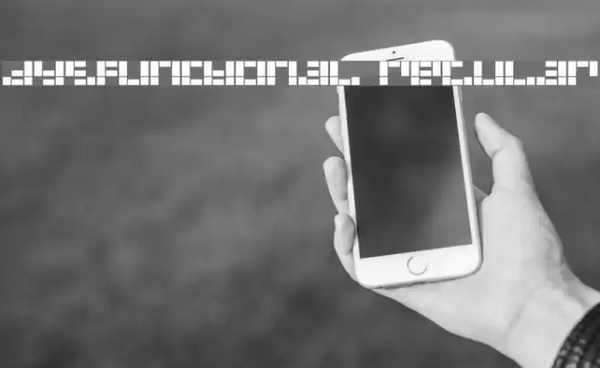 Dysfunctional Regular Font examples