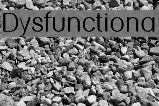 Dysfunctional Font examples