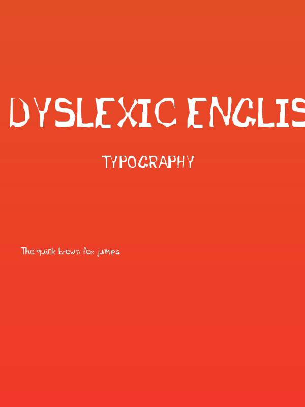 Dyslexic English Teacher Poster