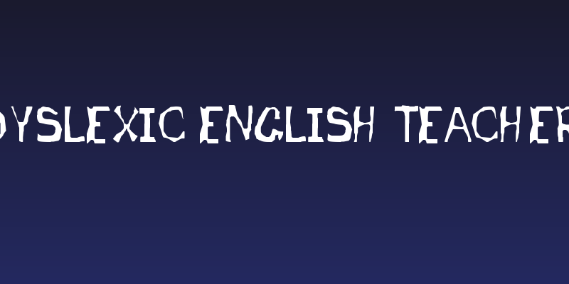 Dyslexic English Teacher Social Header