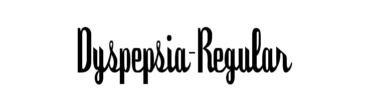 Dyspepsia-Regular  フリーフォントのダウンロード