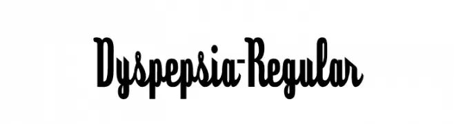 Dyspepsia-Regular  Free Fonts Download