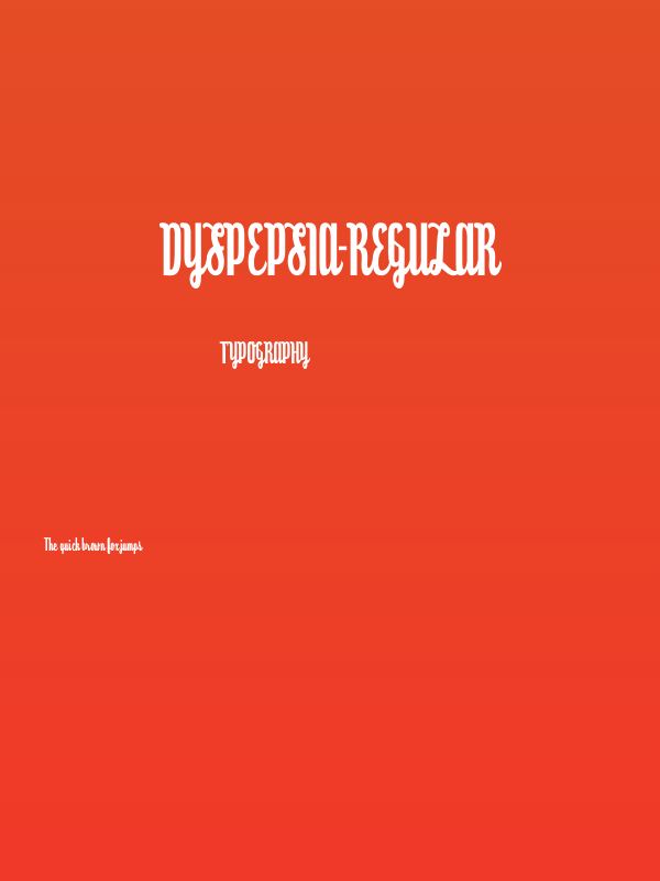 Dyspepsia-Regular Poster