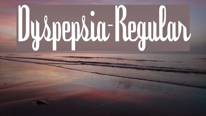 Dyspepsia-Regular Example 2