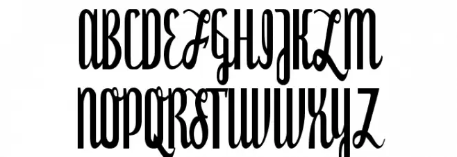 Dyspepsia フォント 大文字