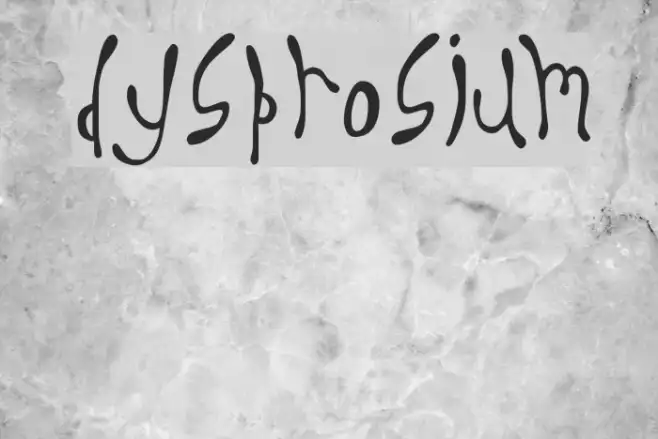 Dysprosium Example 1