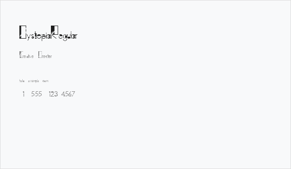 DystopiaRegular Business Card