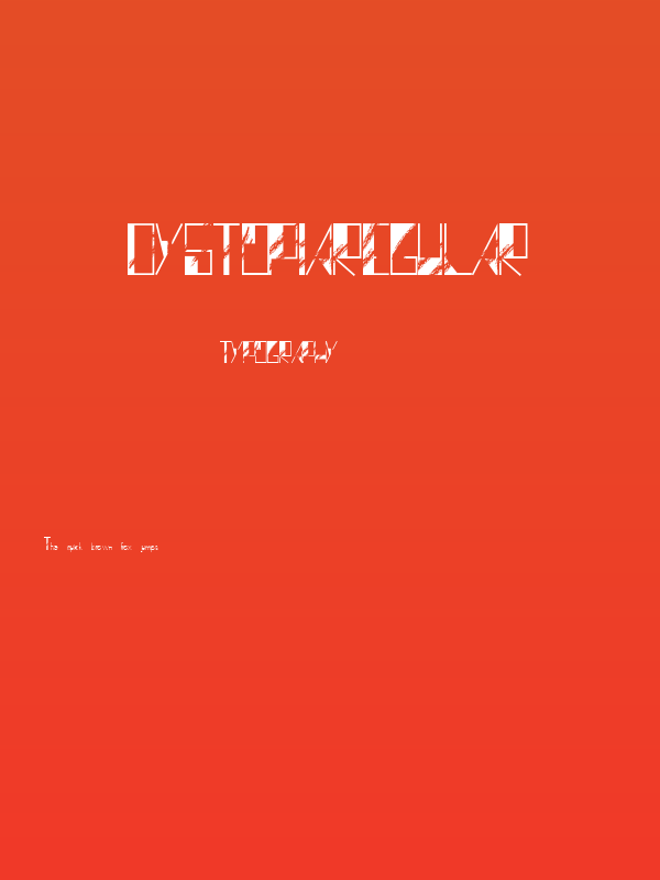 DystopiaRegular Poster