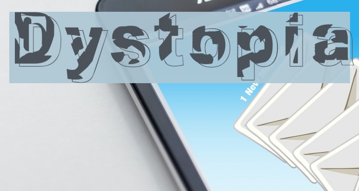 Dystopia Font examples