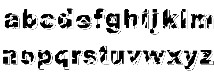 Dystopia Font LOWERCASE