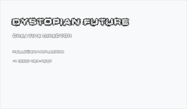 Dystopian Future Business Card