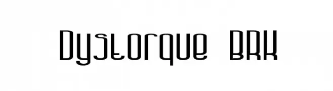 Dystorque BRK  Frei Schriftart Herunterladen