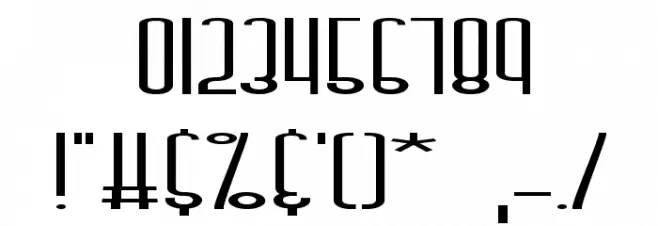 Dystorque BRK Font OTHER CHARS