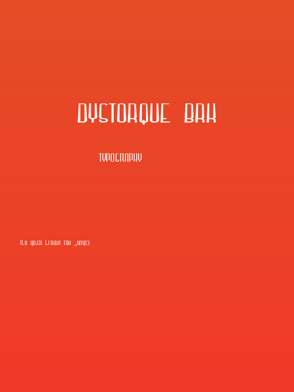 Dystorque BRK Poster