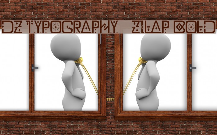 DZ Typography - Zilap Bold Font examples