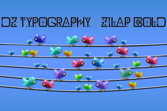 DZ Typography - Zilap Bold Font examples