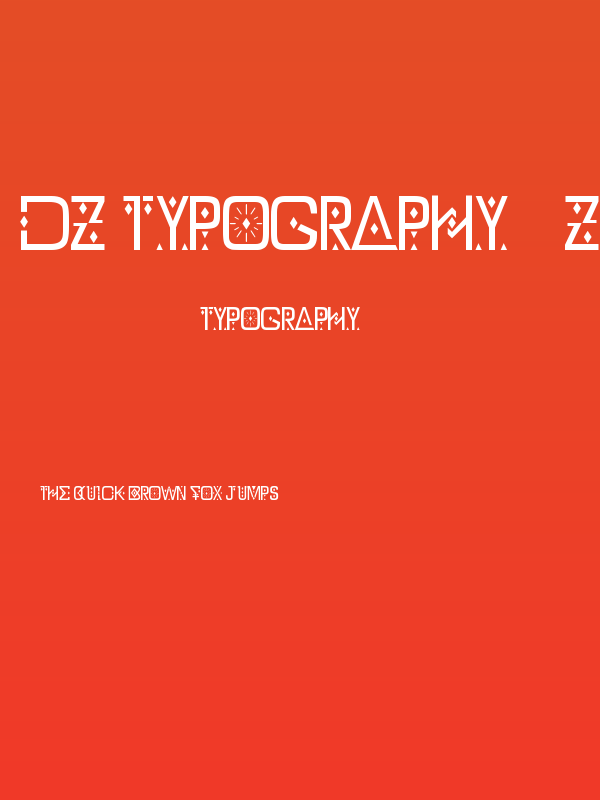 DZ Typography - Zilap Bold Poster