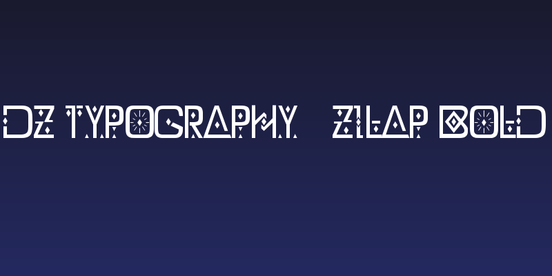 DZ Typography - Zilap Bold Social Header