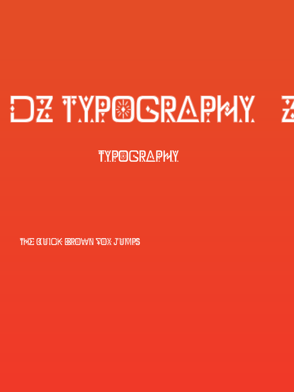 DZ Typography - Zilap Poster