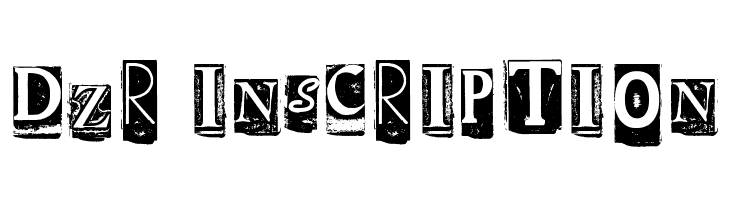 DZR INSCRIPTION  免费字体下载