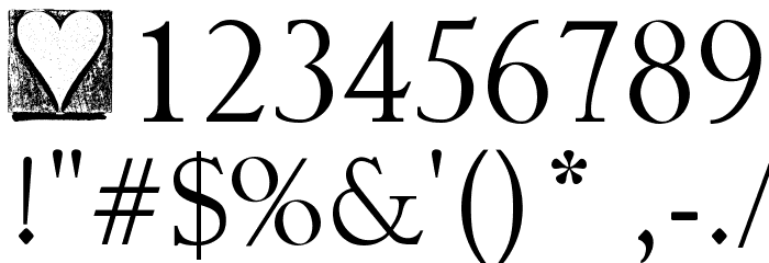 DZR INSCRIPTION Font OTHER CHARS