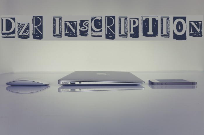 DZR INSCRIPTION Font examples