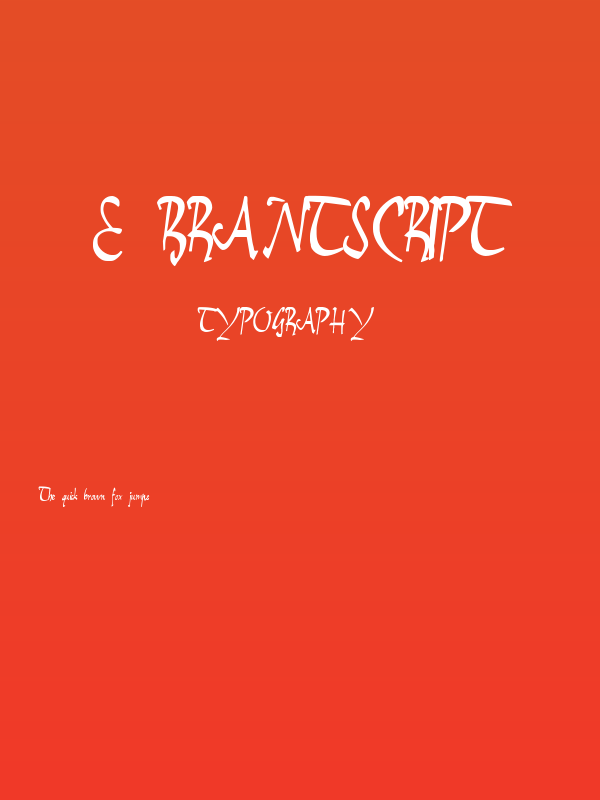 E-BrantScript Poster