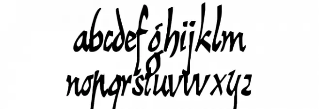 E-BrantScript Font Litere mici