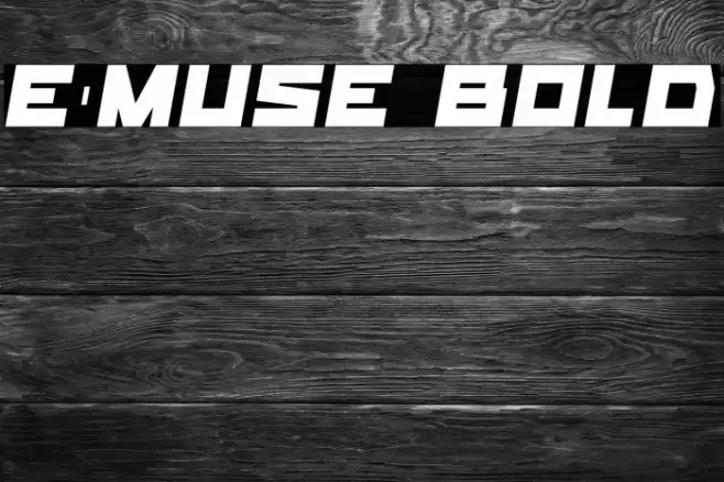 E-Muse Bold Font examples