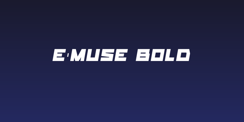 E-Muse Bold Social Header