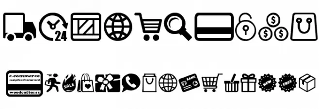 E-commerce Font Alte caractere