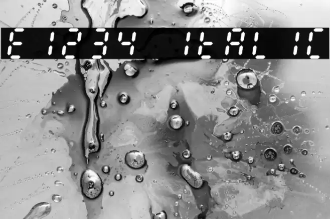 E1234 Italic Font examples