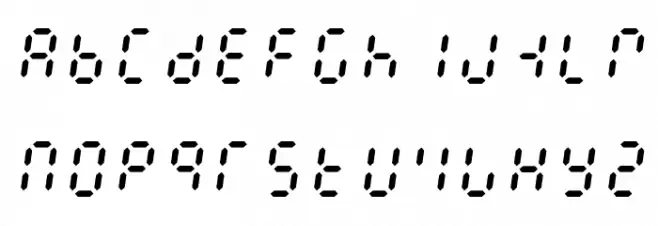 E1234 Italic Font LOWERCASE