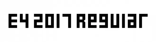 E4 2017 Regular  Fuentes Gratis Descargar