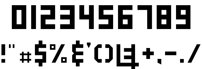E4 2017 Regular Font OTHER CHARS