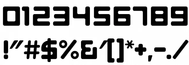 E4 ASCII Regular Font Alte caractere