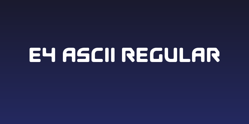 E4 ASCII Regular Social Header