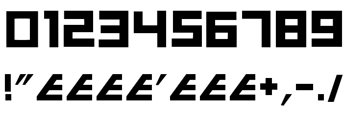 E4 Craze Font Alte caractere