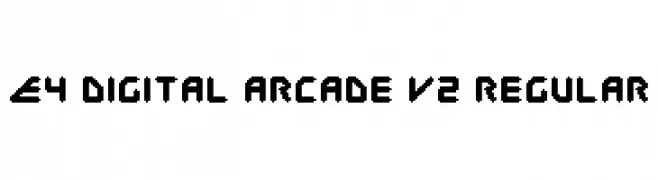 E4 Digital Arcade V2 Regular  フリーフォントのダウンロード