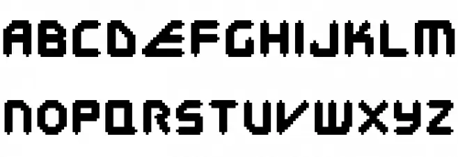 E4 Digital Arcade V2 Regular Schriftart Groß